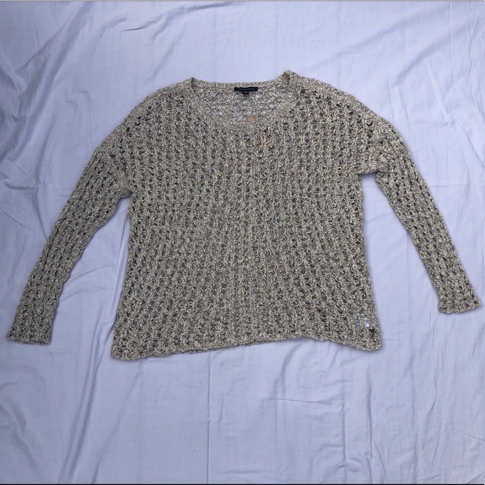 NBW American Eagle Oatmeal Knit Sweater